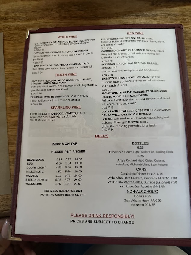Candlelight Inn Menu | Famous Chicken Wings, Burgers & Pub Classics in ...